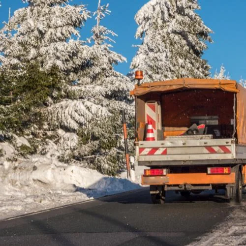 Schneeabtransport in Lippstadt
